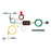 56230 Custom Wiring Harness, 4-Way Flat Output Dodge Challenger