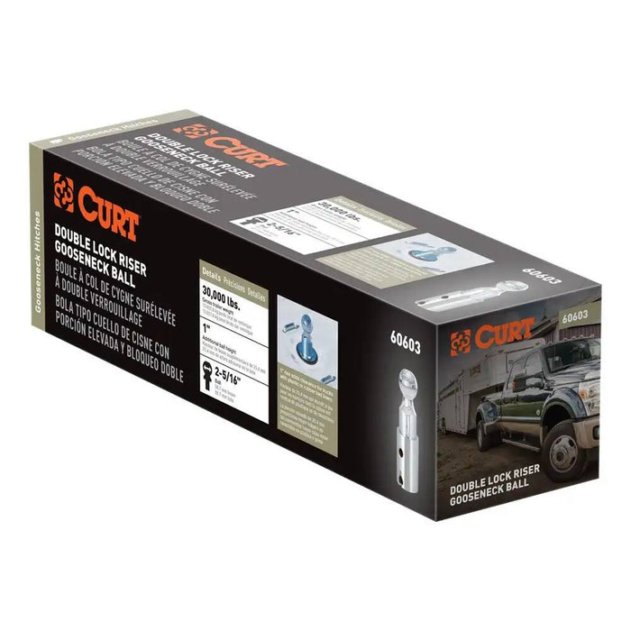 60603 Double Lock 2-5/16 Riser Gooseneck Ball