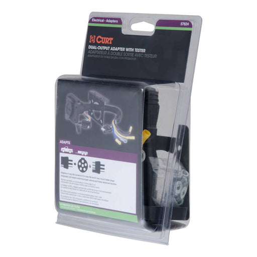 57624 Dual-Output Adapter with Tester (Adds 6-Way to 4-Way Flat)