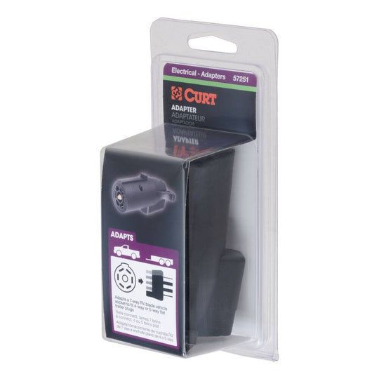 57250 Electrical Adapter (7-Way RV Blade to 5-Way Flat Trailer)