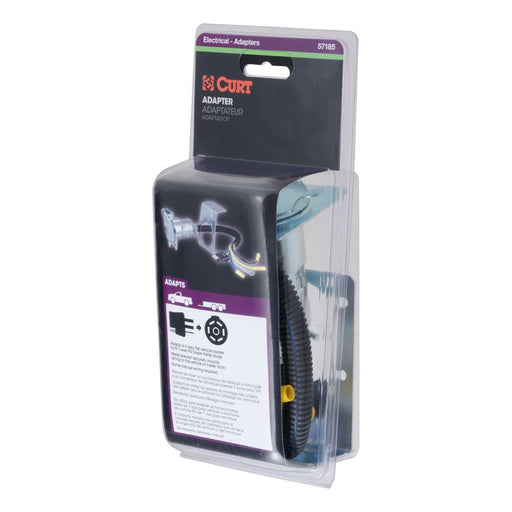 57185 Electrical Adapter with Bracket (4-Way Flat to 7-Way Blade)