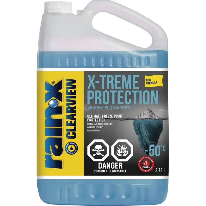 Rain-X X-TREME Protection Winter Windshield Washer Fluid, -50°C, 3.78-L