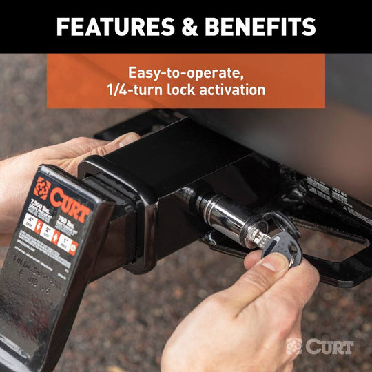 23527 Hitch & Coupler Lock Set (2 Receiver, 2-1/2 Latch)