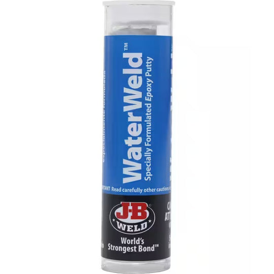 JB Weld Ultra Bond Waterweld Epoxy Putty Stick, Off-White, 57-g