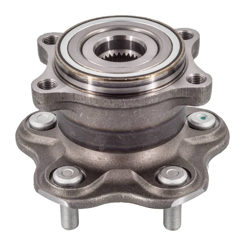 Close-up of a PS50008 ProSeries OE Hub Bearing Assembly, featuring bolts and a central opening with splines.