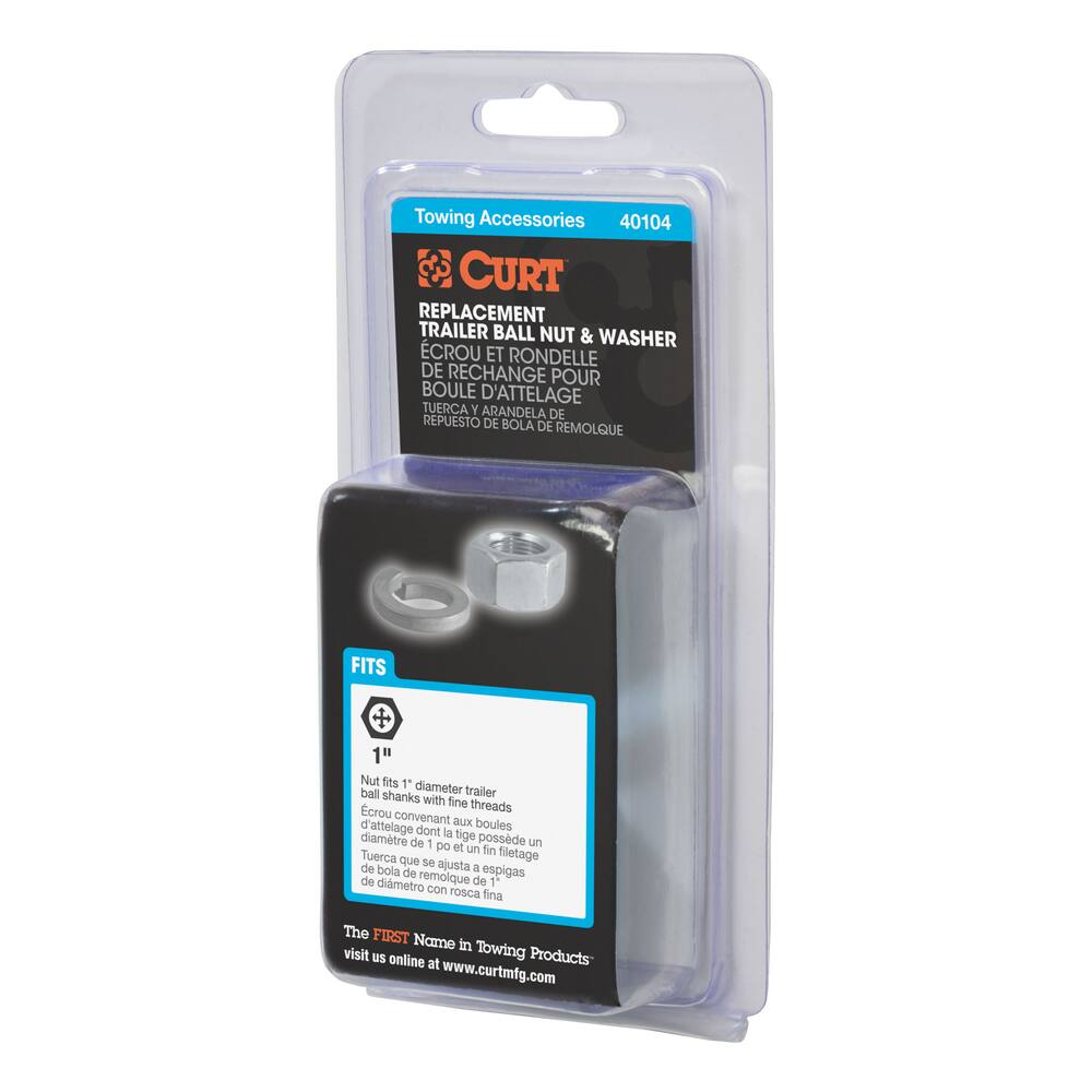 40104 Replacement Trailer Ball Nut & Washer for 1 Shank