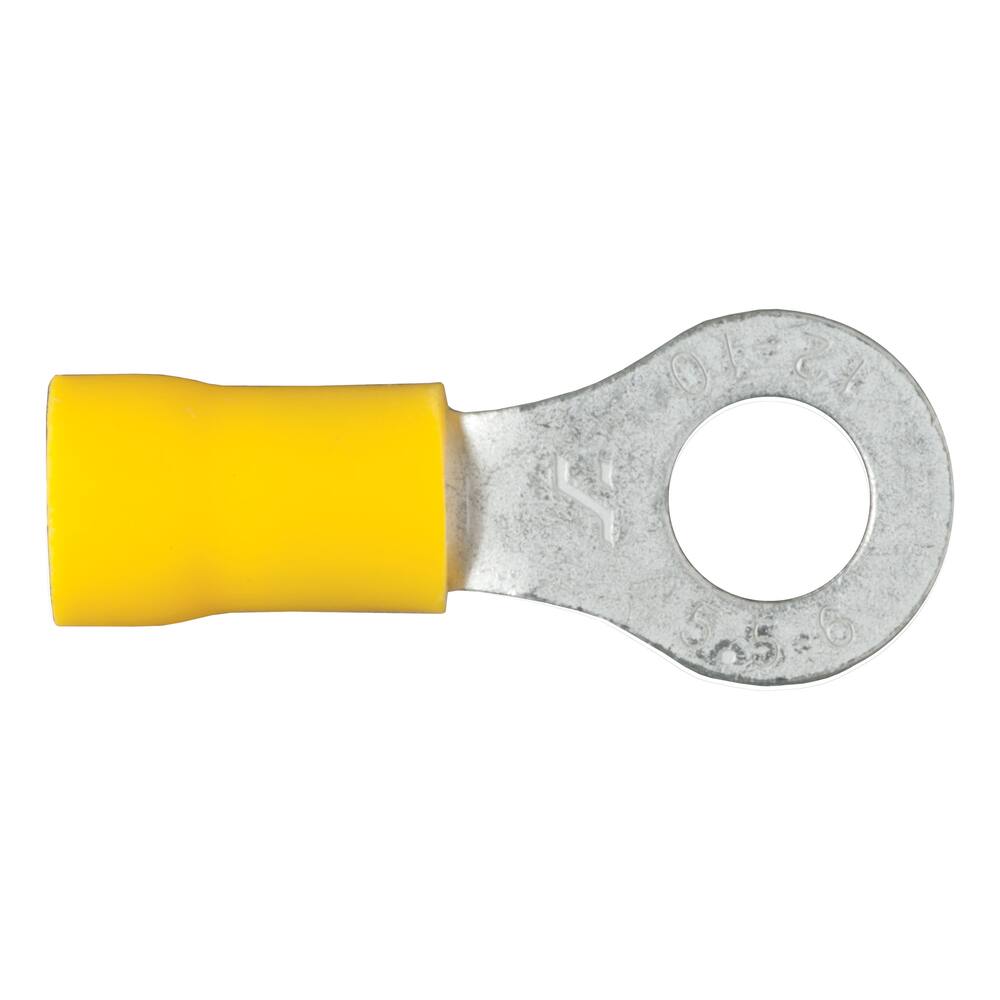 59534 Ring Terminals (12-10 Wire Gauge, 1/4 Stud Size, 100-Pack)