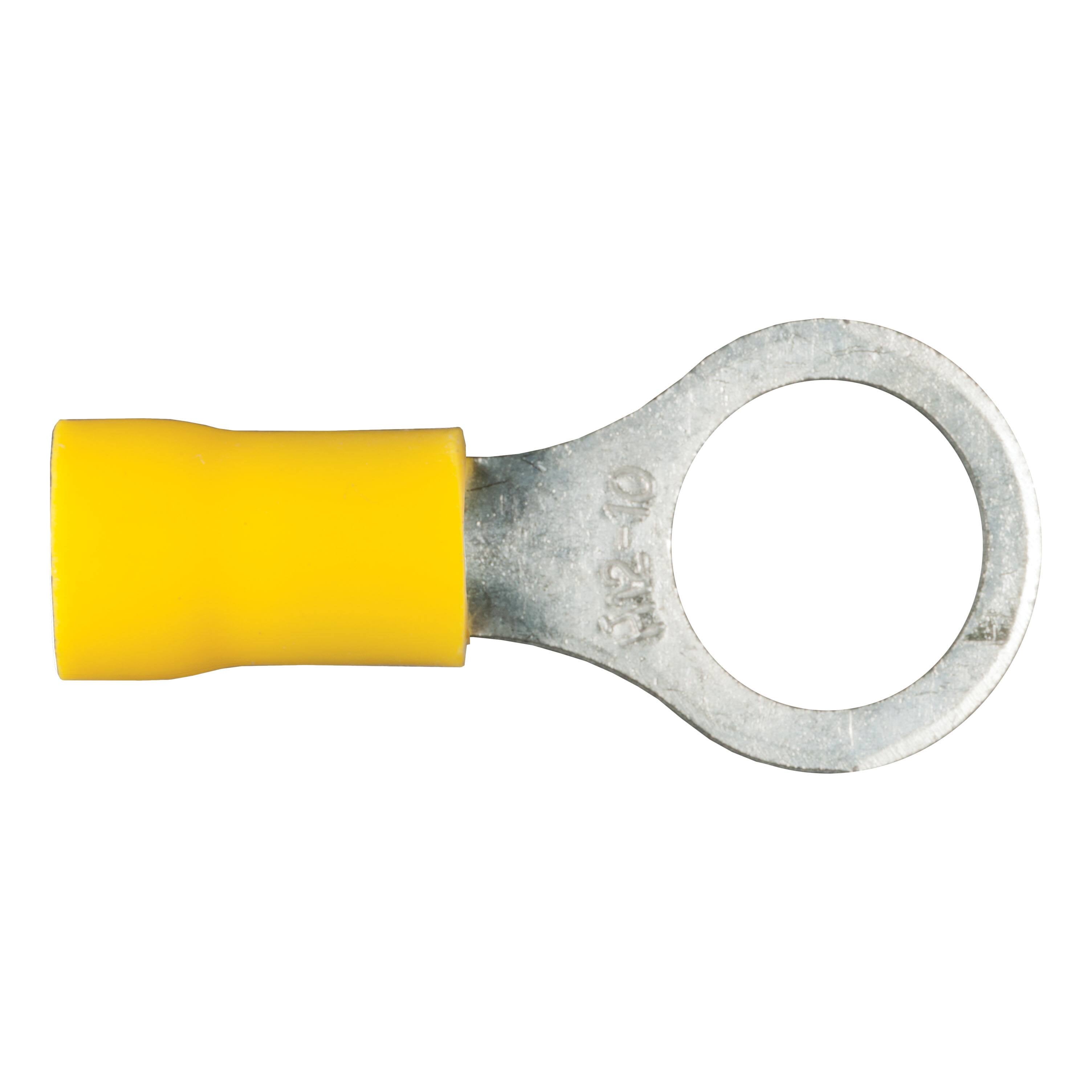 59538 Ring Terminals (12-10 Wire Gauge, 3/8 Stud Size, 100-Pack)
