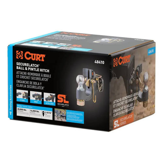 48410 SecureLatch Ball & Pintle Hitch (2-5/16 Ball, 20,000 lbs.)