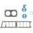 MS93834 Fel-Pro Plenum Gasket Set