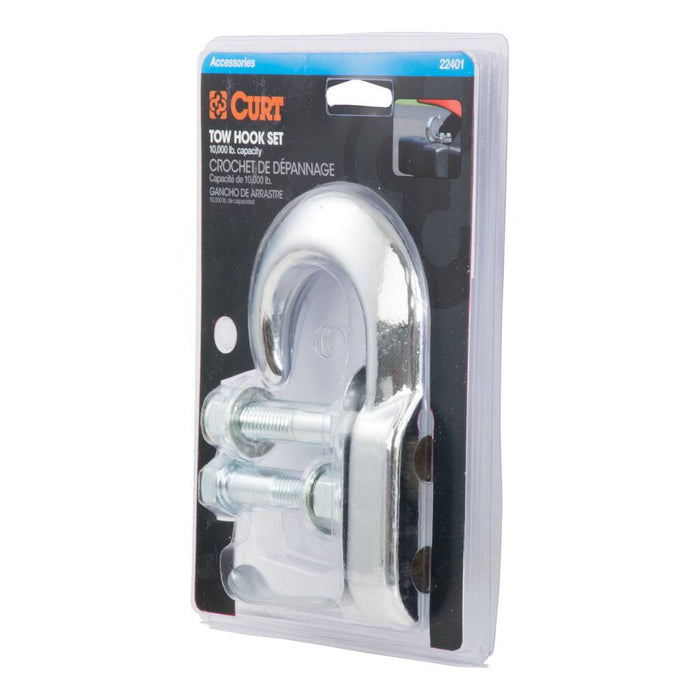 22401 Tow Hook with Hardware (10,000 lbs., Chrome)