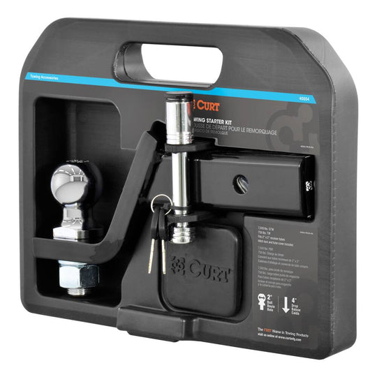 Towing Starter Kit with 2 Ball (2 Shank, 7500 lb, 4 Drop)