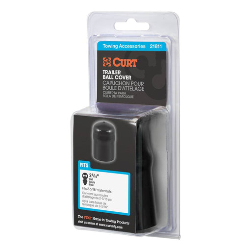 21810 Trailer Ball Cover (Fits 2-5/16 Balls, Black Rubber)