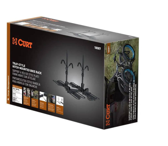 18087 Tray-Style Hitch-Mounted Bike Rack (4 Bikes, 2 Shank)